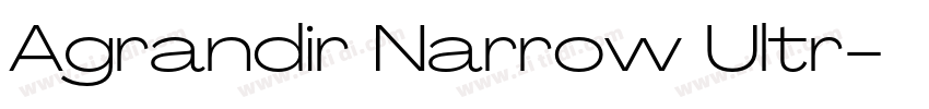 Agrandir Narrow Ultr字体转换